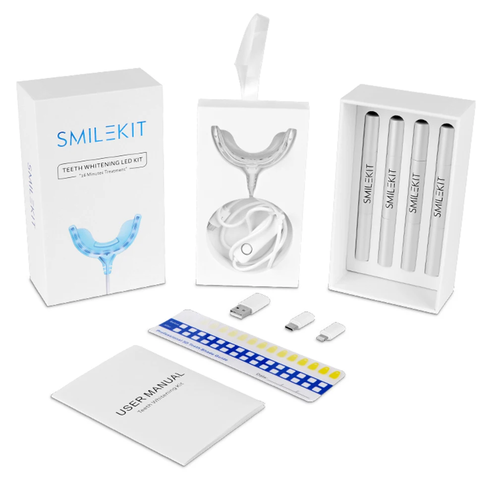 Teeth Whitening Laser - Temporização inteligente 16 led luz fria