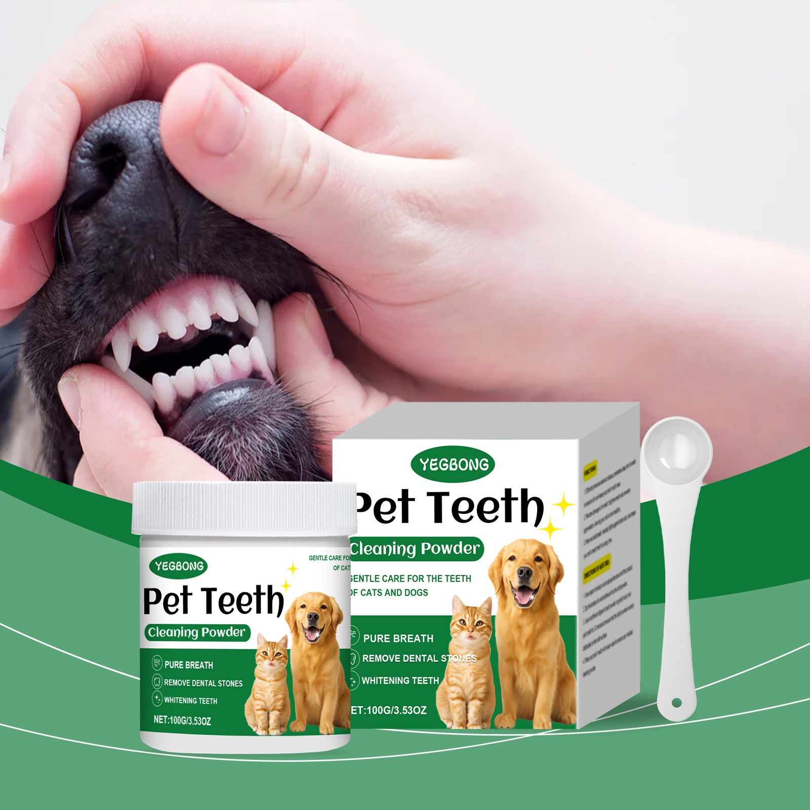 Teeth Whitening Powder - Pó de limpeza de dentes para