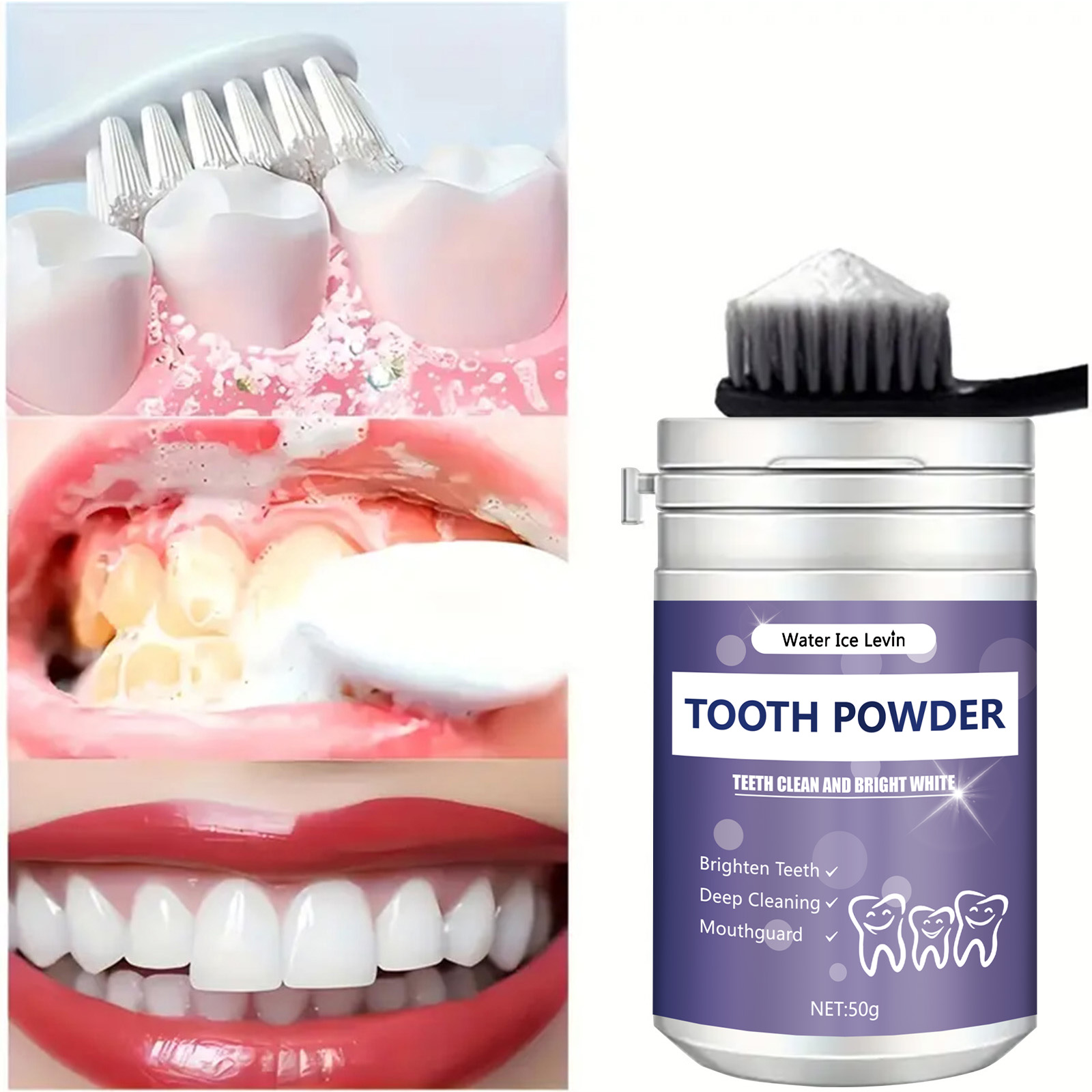 Pó de dente de pérola hálito f - Teeth Whitening Powder avaliação e preço