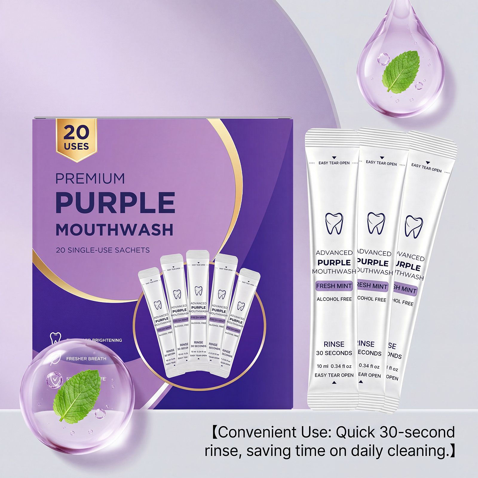 Pacote com 20/40 Unidades de E - Teeth Whitening Natural avaliação e preço
