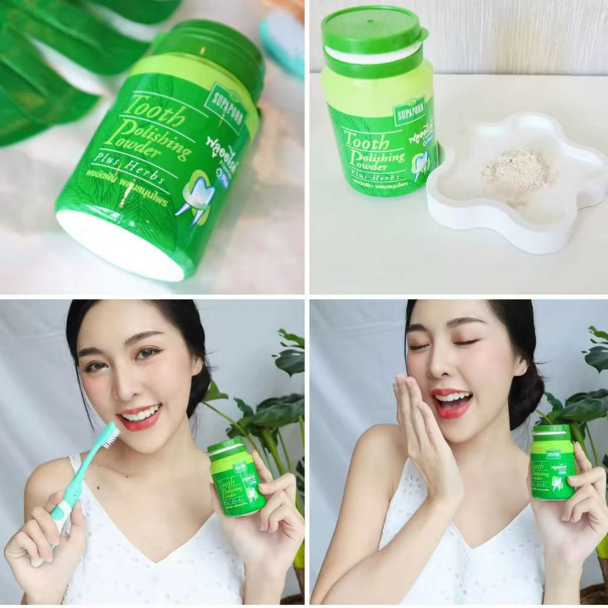 Pó Dental Herbal SUPAPORN da T - Teeth Whitening Powder avaliação e preço