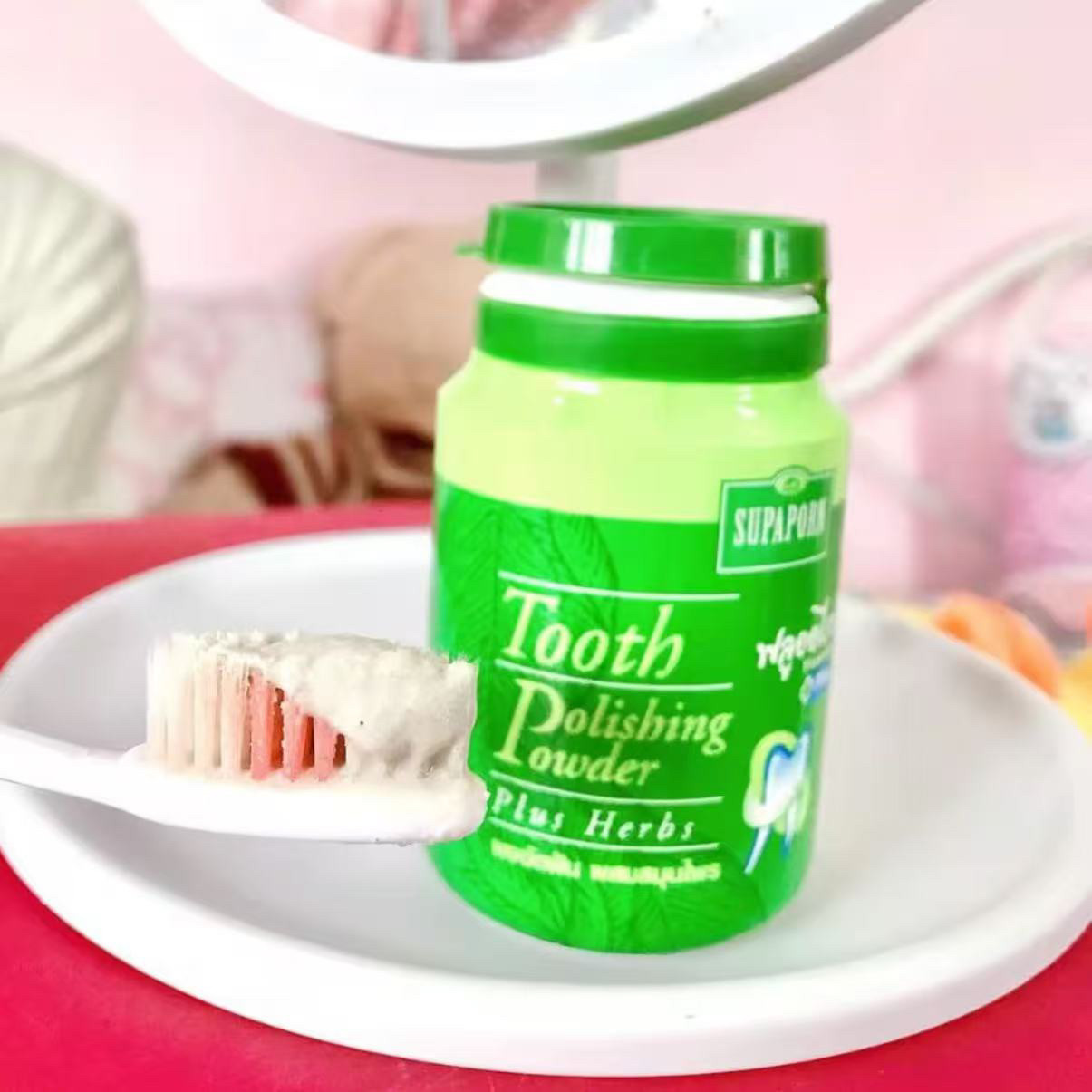 Pó Dental Herbal SUPAPORN da T - Teeth Whitening Powder avaliação e preço