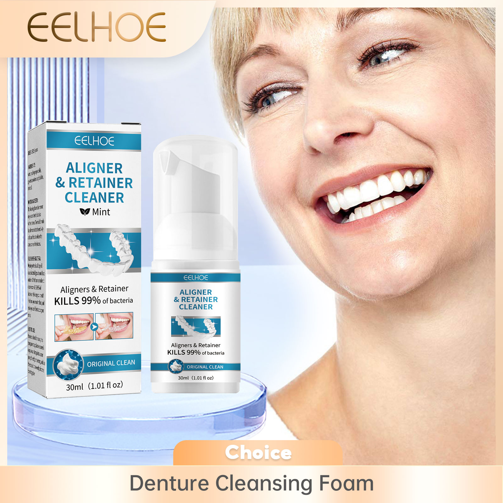 Alinhador de espuma para limpe - Teeth Whitening Natural avaliação e preço