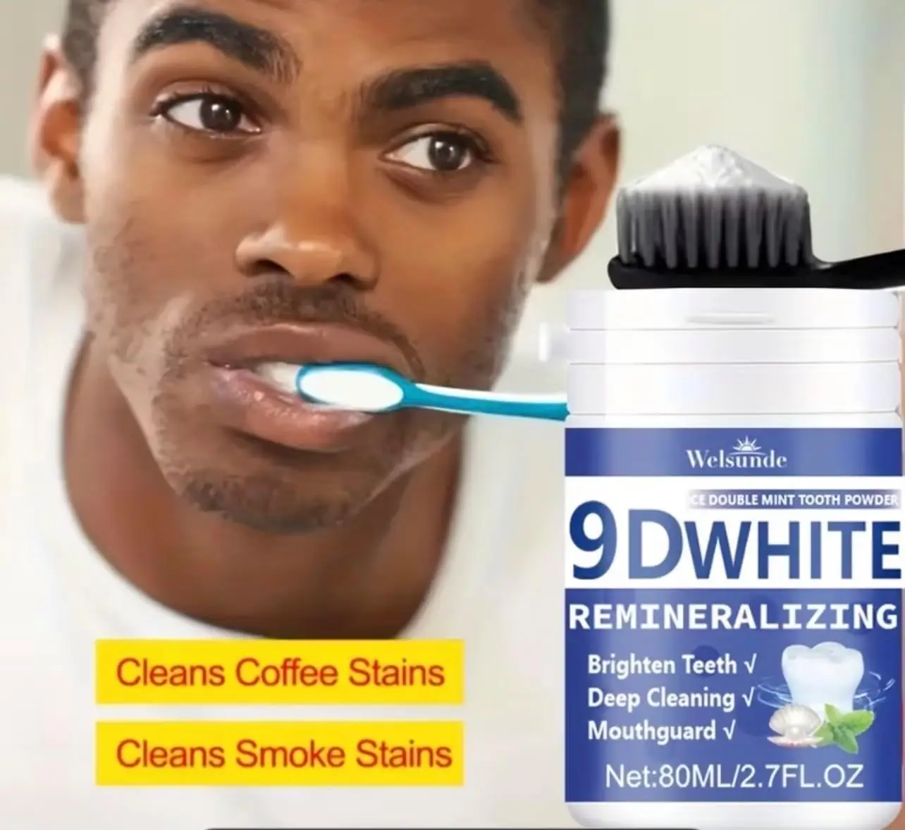 Pó Dental Remineralizante 9D c - Teeth Whitening Powder avaliação e preço